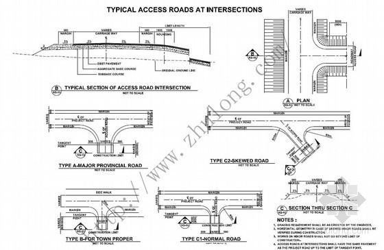 哈密公路设计图纸资料下载-[PDF]国外公路设计图纸（全套 英文）