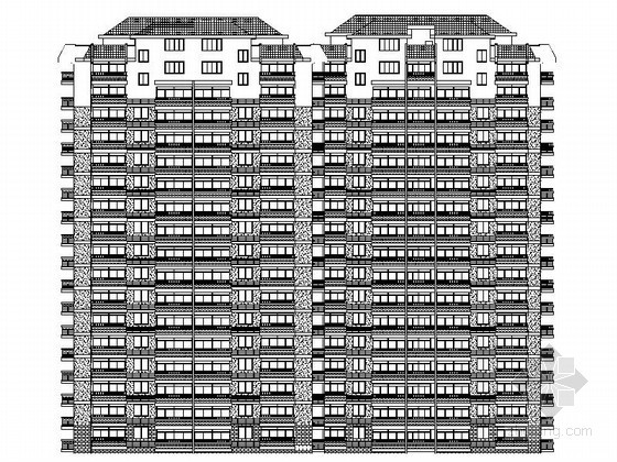 贵州某6层住宅建筑施工图资料下载-[桂林]某十八层塔式住宅建筑施工图