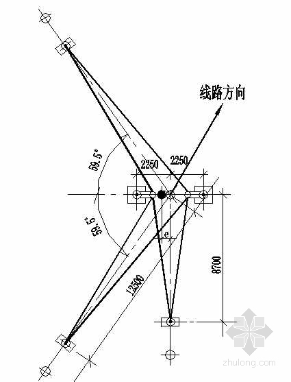 黑龙江某变电所电力线路安装图- 