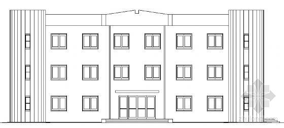 法院三层办公楼建筑设计资料下载-某三层建筑设计院办公楼建筑方案图