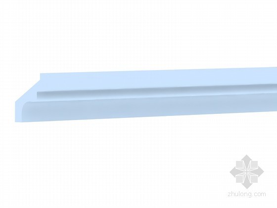 装饰角线CAD资料下载-简洁角线3D模型下载