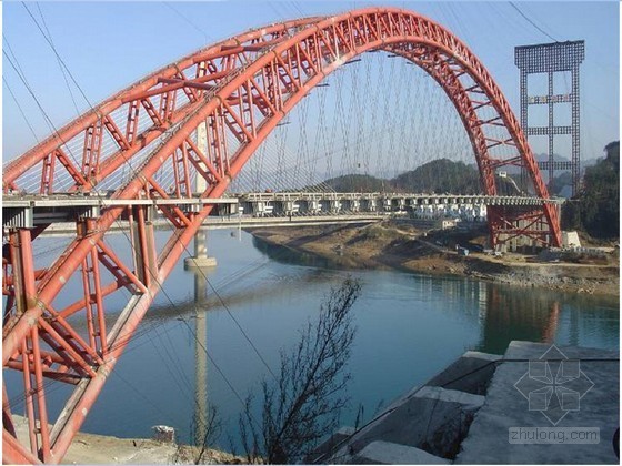 全钢钢管拱桥资料下载-鲁班奖工程提篮式钢管混凝土拱桥钢横梁加工施工方案