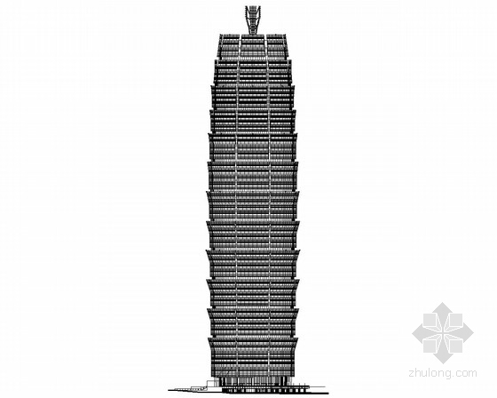 280m超高层资料下载-[郑州]某60层商业综合体建筑施工图（280米、知名设计）