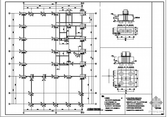 钢结构四层4S汽车店图资料下载-某汽车4s店钢结构设计图