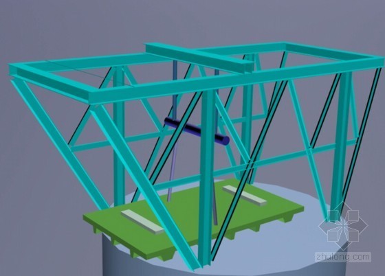 大峡谷玻璃桥主体结构BIM成果展示（附动画、照片）-吊装马鞍 