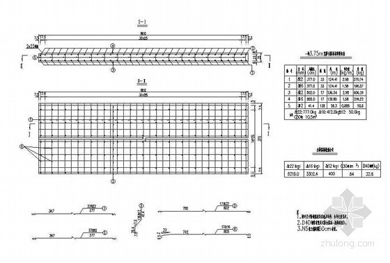 20m标准空心板钢筋图资料下载-20m预制空心板搭板钢筋布置节点详图设计