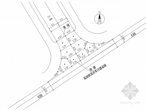 平面交叉口平面图资料下载-城市道路平面交叉口设计