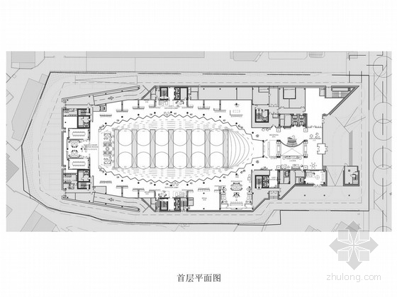 现代简约商业街模型资料下载-[上海]繁华商业街豪华五星级度假酒店设计方案图