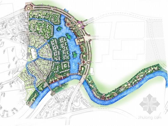 手绘城市规划设计资料下载-[成都]花园式城市规划设计方案（方案3套）