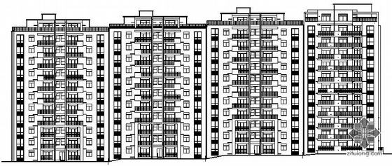 西南高层施工图资料下载-[免费资料][成都市]某框架高层住宅小区住宅楼群建筑施工图