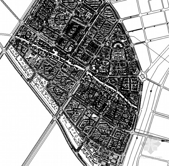 cad规划总平面图资料下载-城镇新区控制性详细规划总平面图