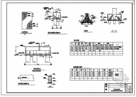 地梁承台资料下载-某承台节点构造详图