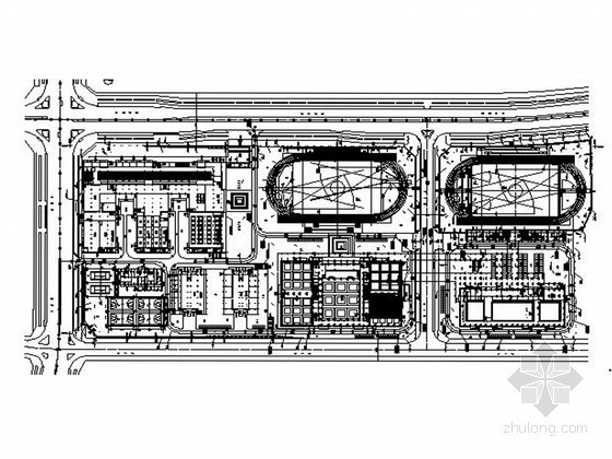 田径场cad资料下载-[深圳]体育运动学校田径场装修图