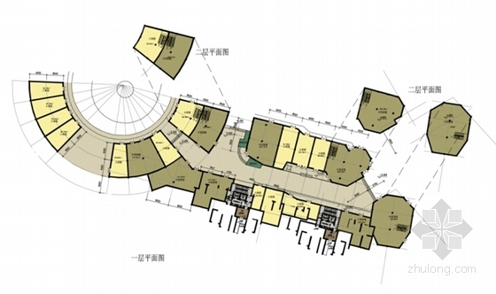 [湖北]景观式现代风格高层住宅小区规划设计方案文本（含CAD）-景观式现代风格高层住宅小区规划平面图