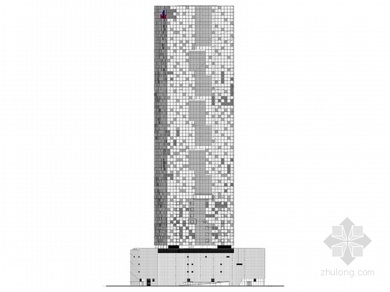 超高层施工指标资料下载-[合集]3套超精细图纸超高层办公楼建筑施工图