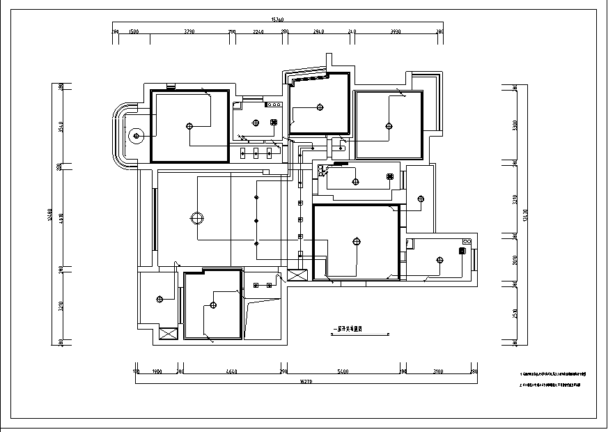 一层开关布置图