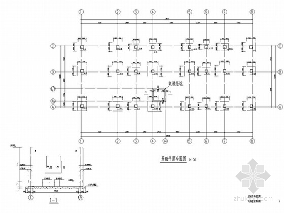 疾病预防控制中心施工图资料下载-[四川]三层框架结构疾控中心业务楼结构施工图