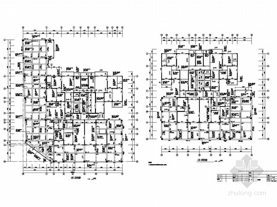 [陕西]27层剪力墙结构商住楼结构施工图-二层梁配筋图 