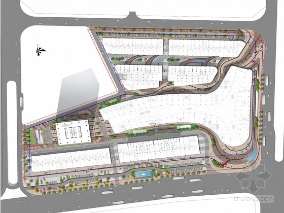 32层滨水商业广场资料下载-[东莞]活力商业广场景观规划设计方案