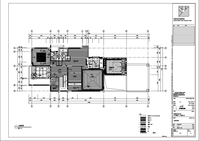 200平户型室内设计资料下载-新华学府某别墅J1-2户型室内设计施工图
