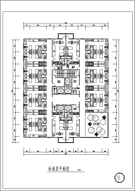 高层宾馆CAD图资料下载-高层宾馆建筑设计（方案CAD）