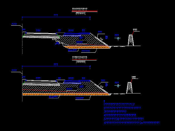 陡坡路堤处理设计图资料下载-沟塘段路基处理设计图