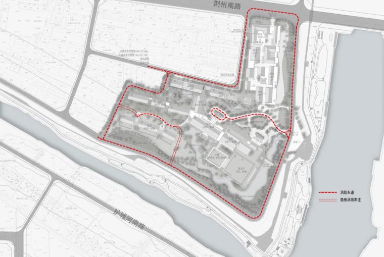 [湖北]新中式风格商业综合体建筑设计方案文本-新中式风格商业综合体建筑分析图