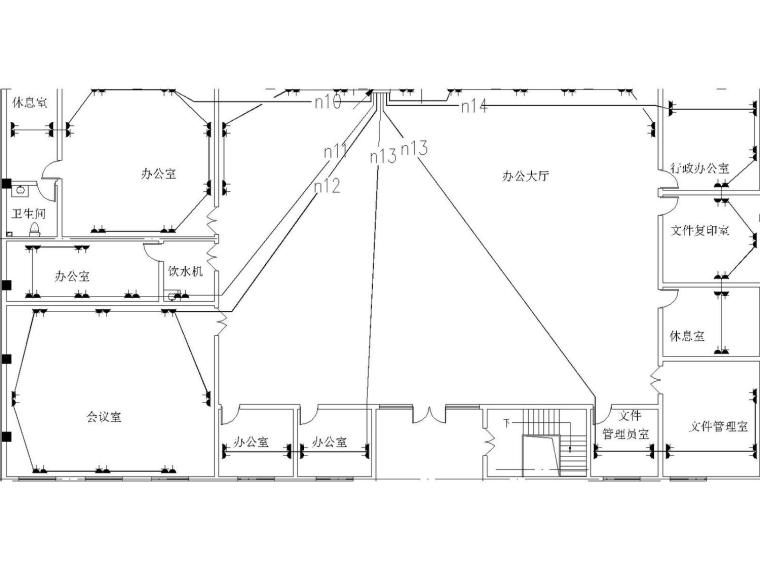 温室大棚电气设计图资料下载-[河南]一大型电子厂房电气设计图
