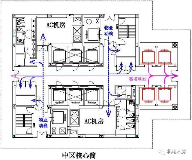 太狂了吧！一个做机电的居然要来谈建筑核心筒的布局~！_10