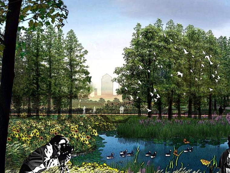 水库湿地公园规划设计资料下载-[四川]成都立体城市农业景观带规划设计