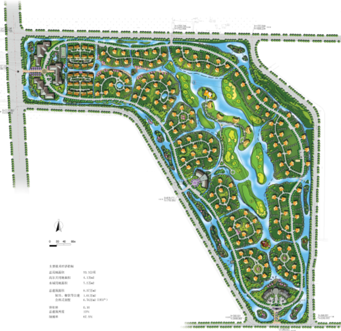 湿地公园修建性详细规范资料下载-[江苏]滨水湿地公园果岭绿地养生园旅游度假村景观详细设计方案