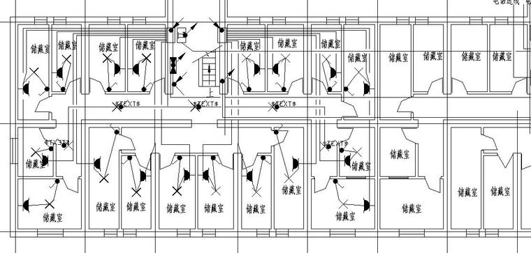 一梯二户住宅楼设计图资料下载-某住宅楼电气设计图