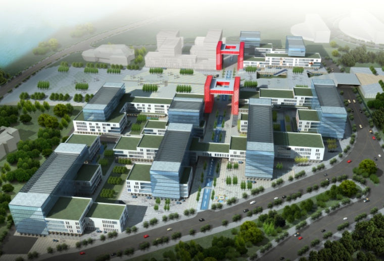 建筑产业园园区规划资料下载-[重庆]万州文化创意产业园建筑概念设计方案文本