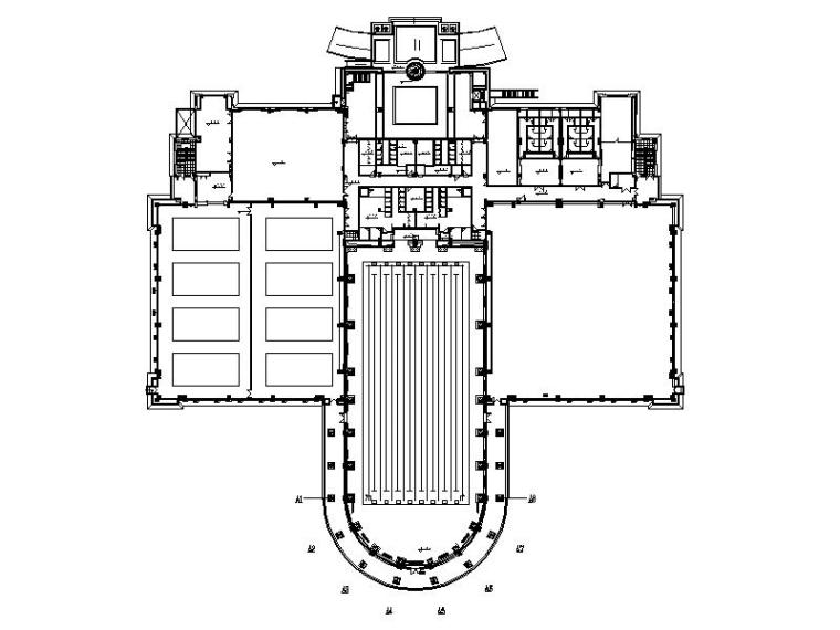 洛阳建筑设计资料下载-[洛阳]大型体育运动中心超详细施工图（知名公司项目）