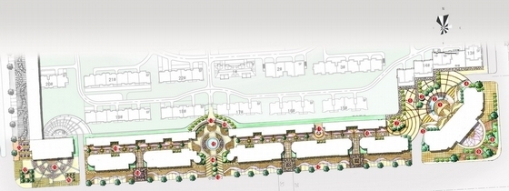 [江苏]滨海商业街景观设计规划-平面图