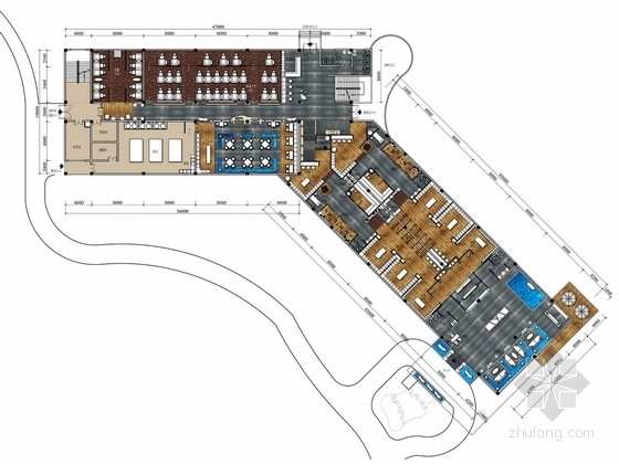 大厅服务台概念图资料下载-[南昌]风景独特疗养休闲四星级避暑度假山庄装修设计方案