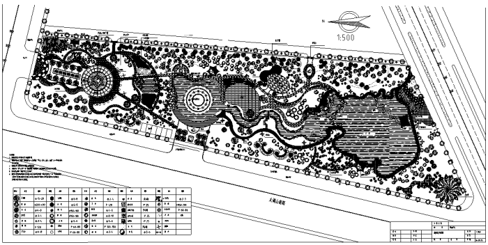 园林各类绿地景观设计CAD平面图346套（赠送CAD素材图库）-某公园绿化平面图