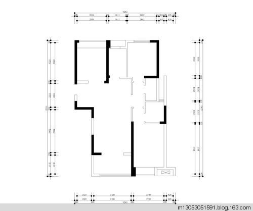 美式CAD平面资料下载-俏皮美式风格三居室—106平面米欧美风情（保利丰广场）