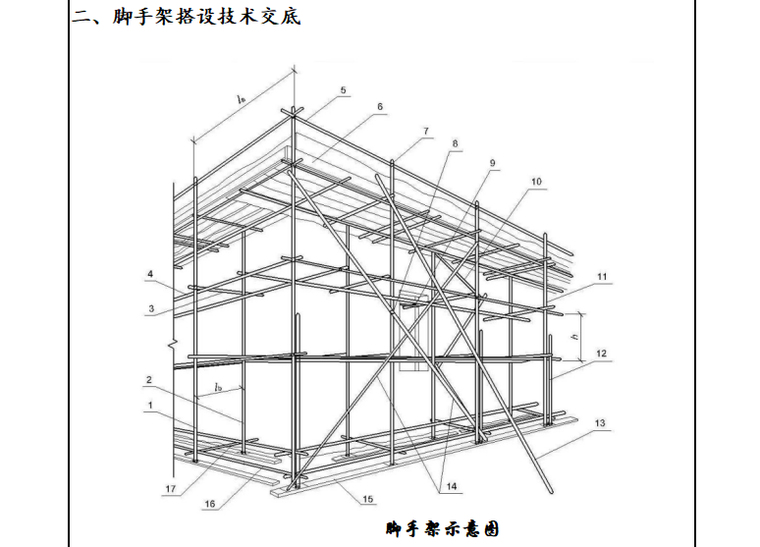 脚手架施工技术交底（共8页）-示意图