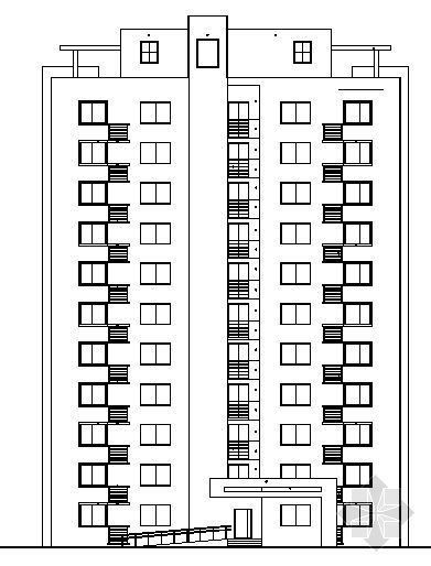 高层塔式住宅设计施工图资料下载-张家口某塔式高层施工图