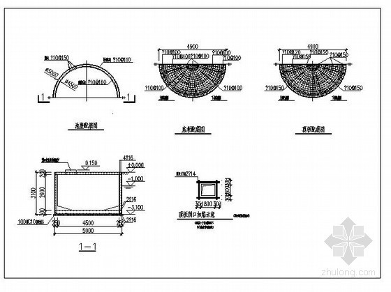 给水水池结构设计资料下载-某圆形水池结构设计图