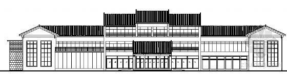 徽派建筑马头墙CAD图资料下载-现代徽派宾馆建筑方案图