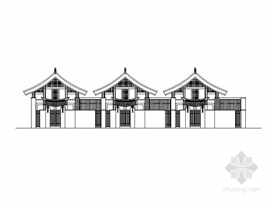 中式别墅施工图模型资料下载-[成都]知名酒店中式花园度假别墅施工图
