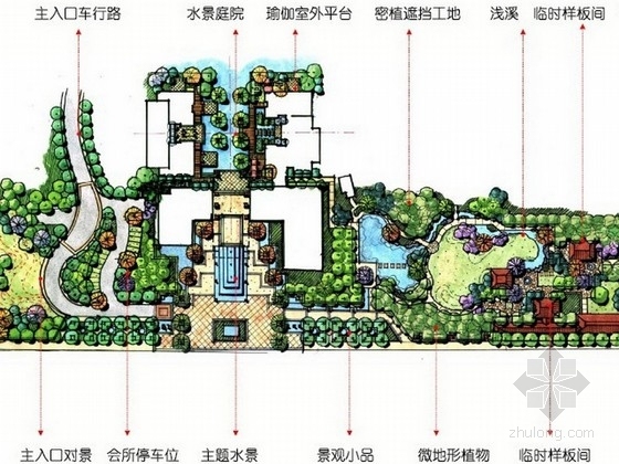 中国风格简约建筑资料下载-[都江堰]川西中国风格高档社区景观方案设计