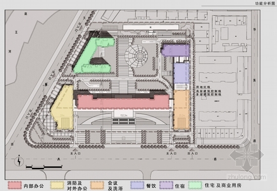 [山东]现代风格政府应急指挥中心建筑设计方案文本-现代风格政府应急指挥中心建筑分析图