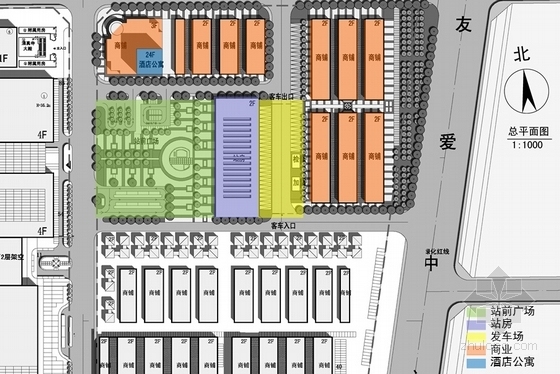 [宁夏]2层长途汽车站建筑设计方案文本-2层长途汽车站分析图