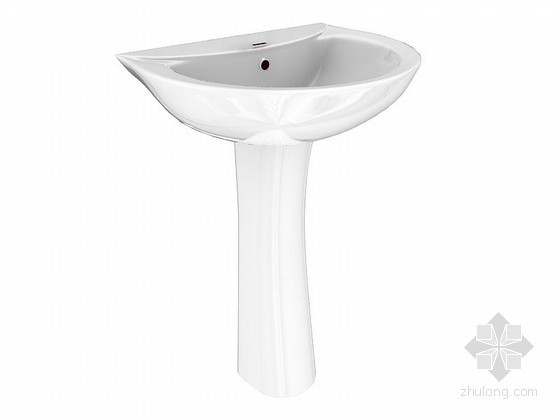 室内洗手盆节点详图资料下载-精致洗手盆3D模型下载