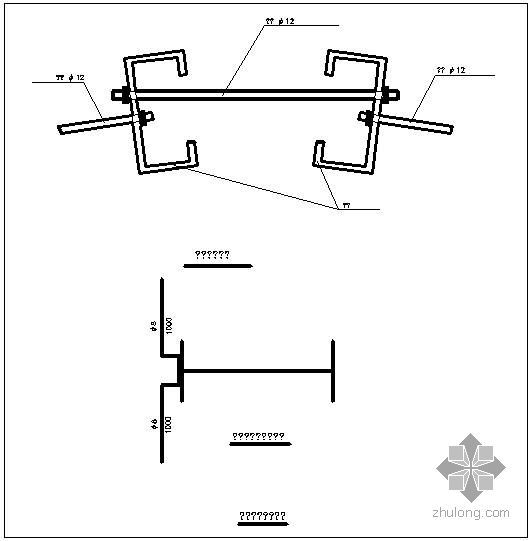 框架墙柱节点施工资料下载-某屋脊及墙柱节点构造详图