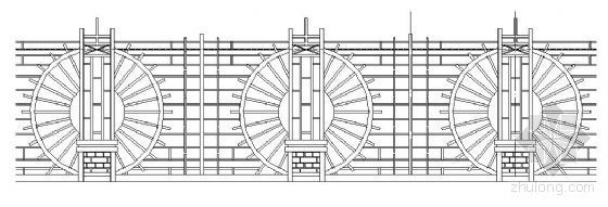 围墙大样节点图资料下载-三种阳光图案围墙设计大样图