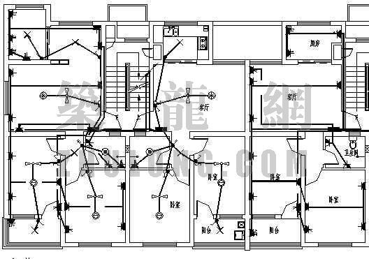 五层酒店电气施工图资料下载-某五层住宅楼电气施工图